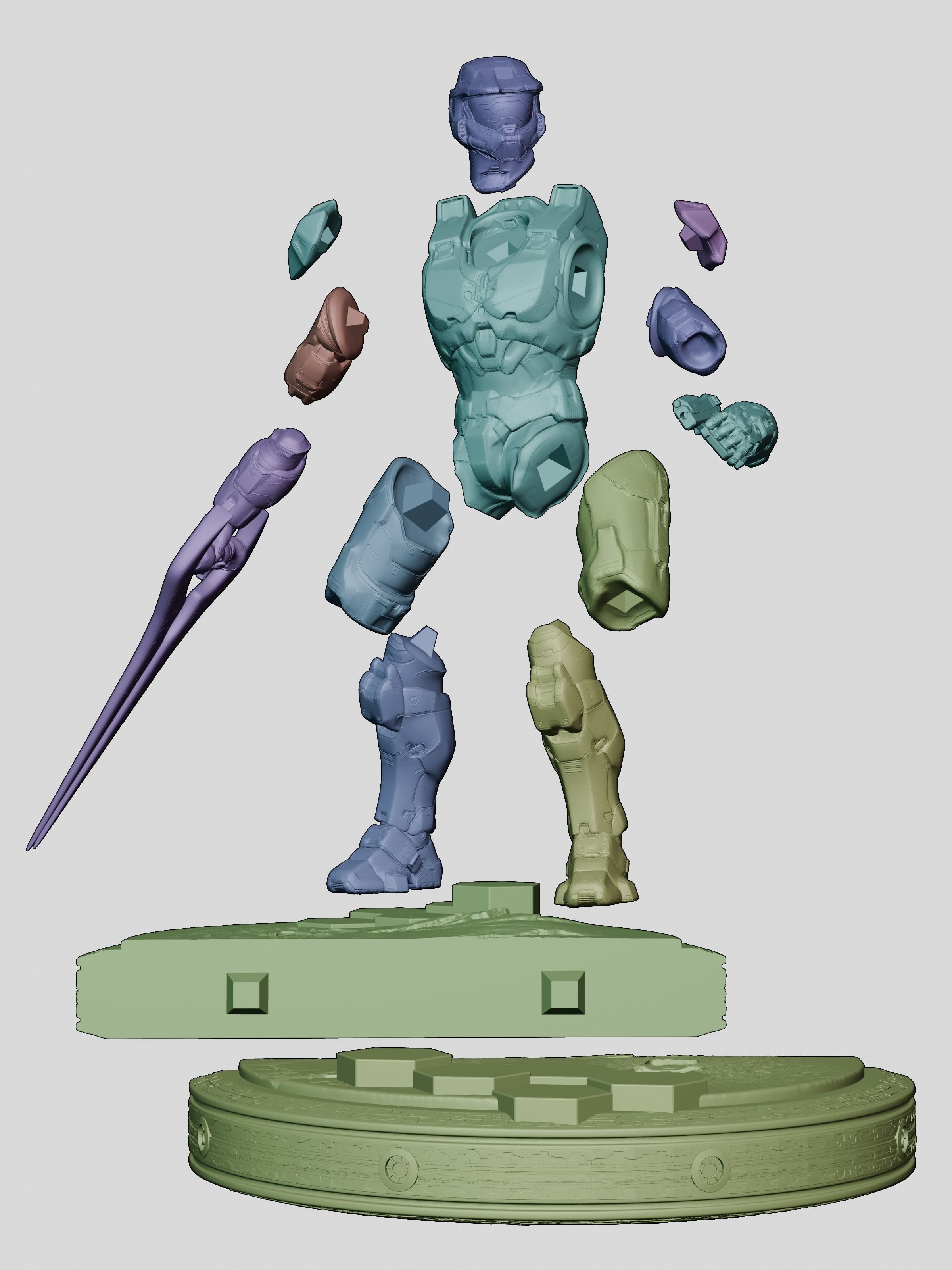 Halo Infinite Master Chief 3D print model_2