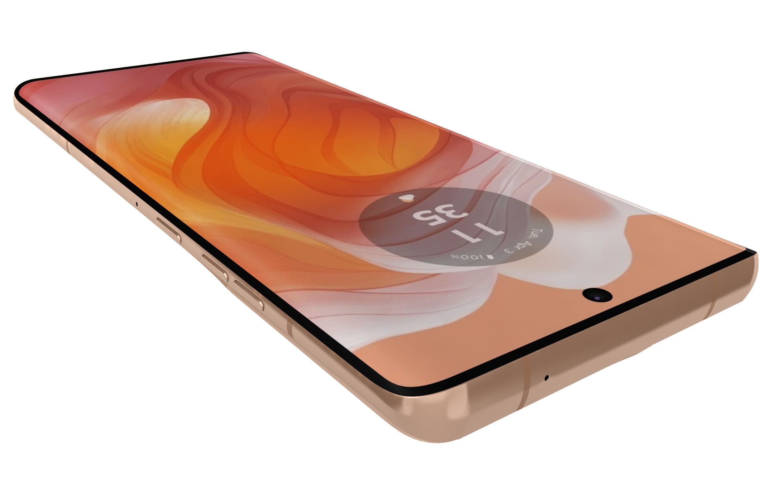 Motorola Edge 50 Ultra Gold 3D model_13