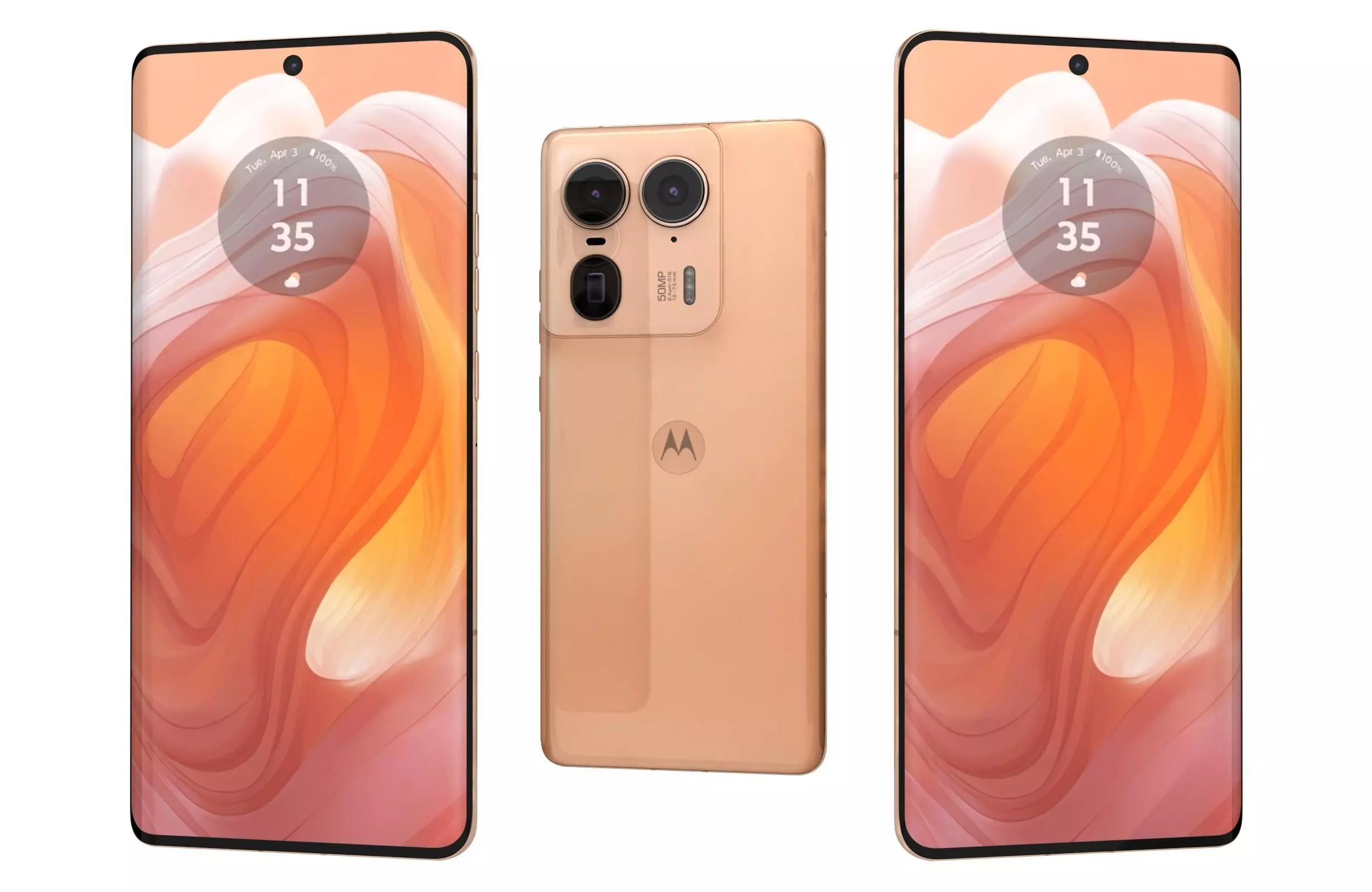 Motorola Edge 50 Ultra Gold 3D model_0