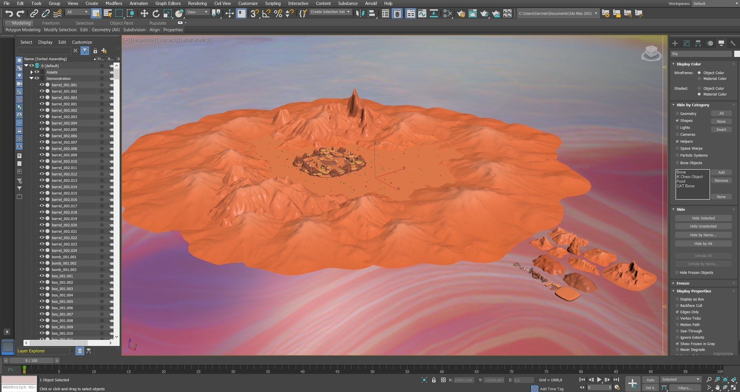Western Low-poly 3D model_23