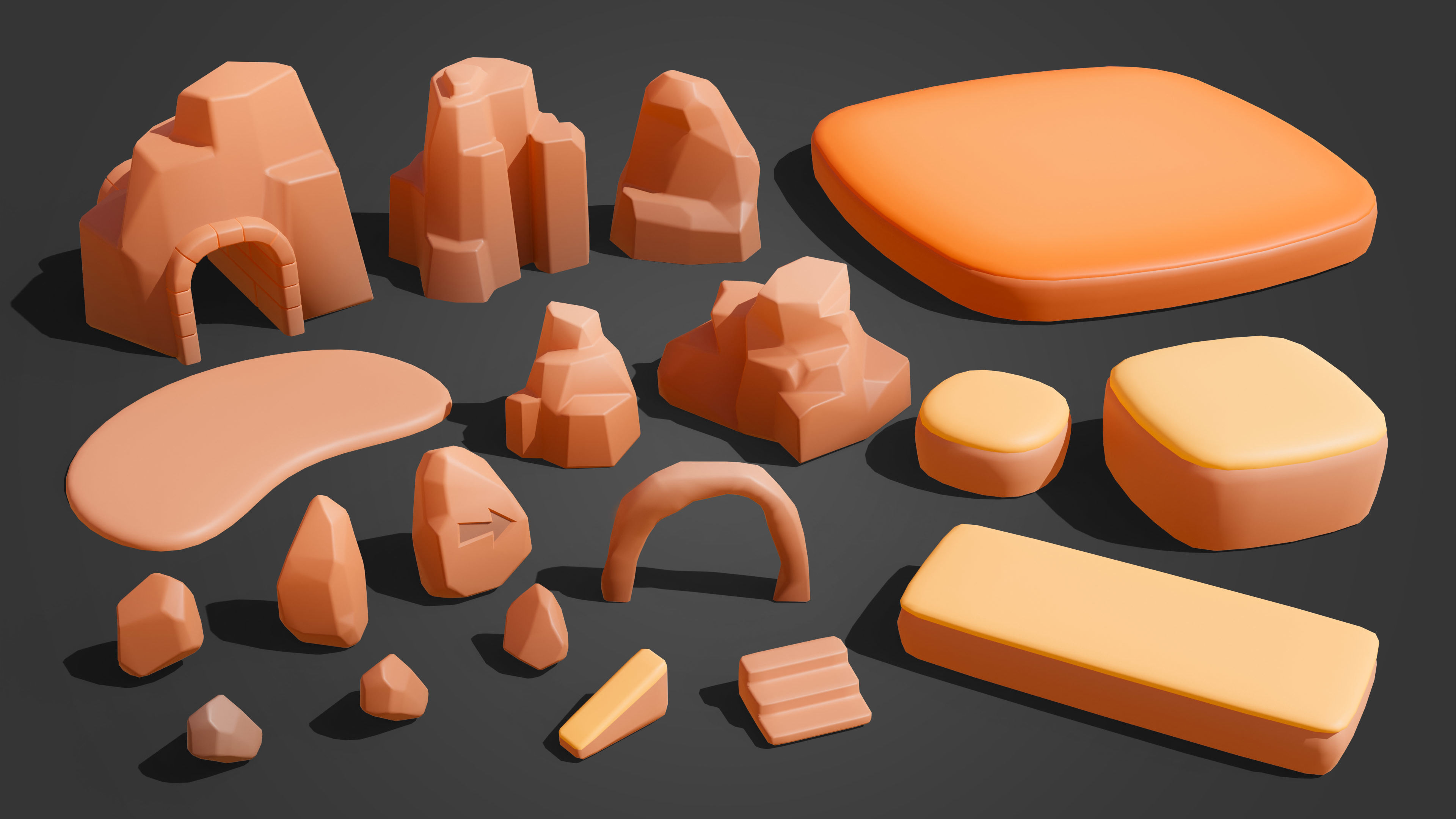 Western Low-poly 3D model_18