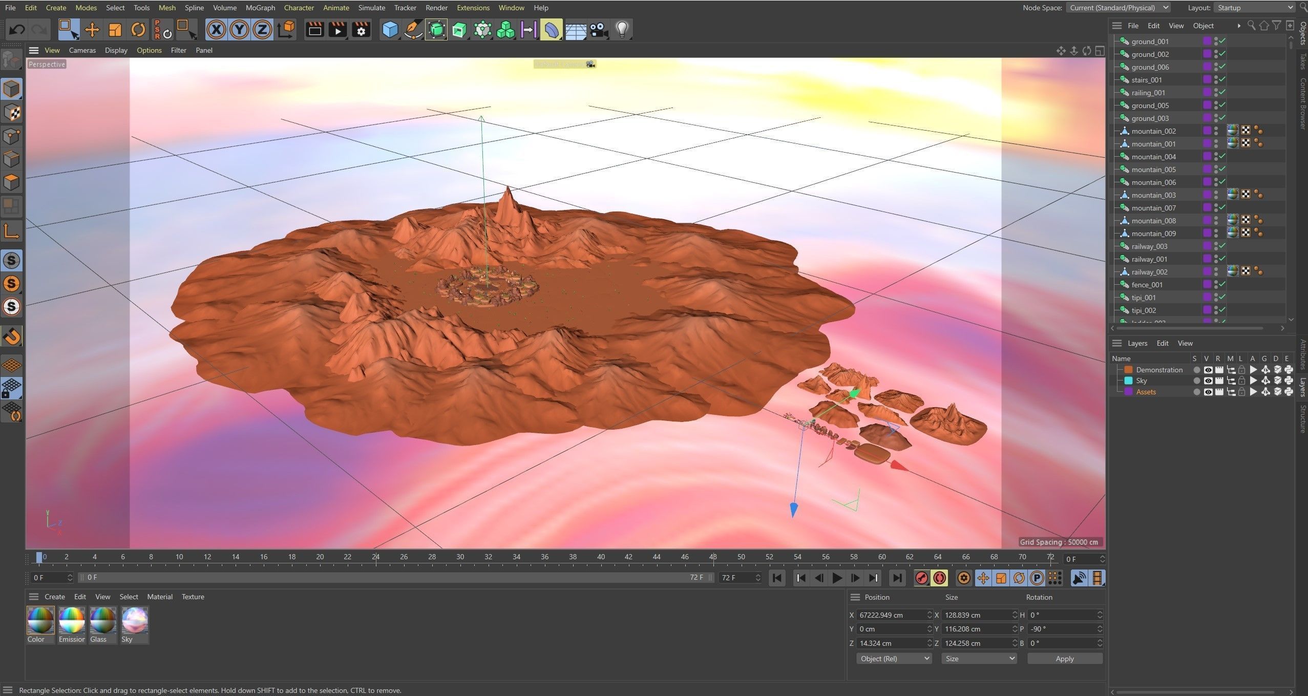 Western Low-poly 3D model_21