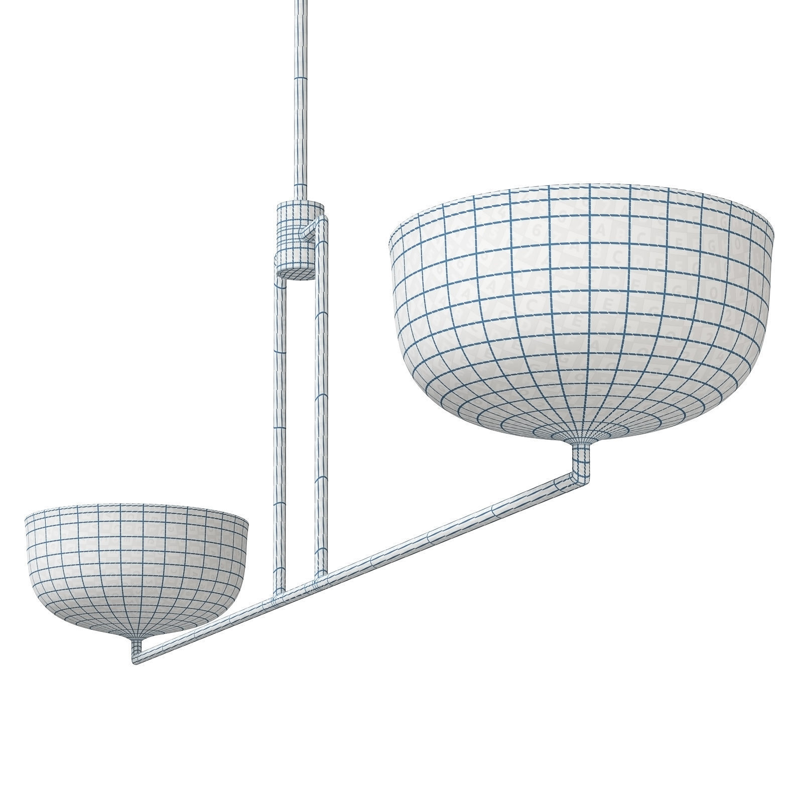Lulu and Georgia linear chandelier Talley 3D model_4