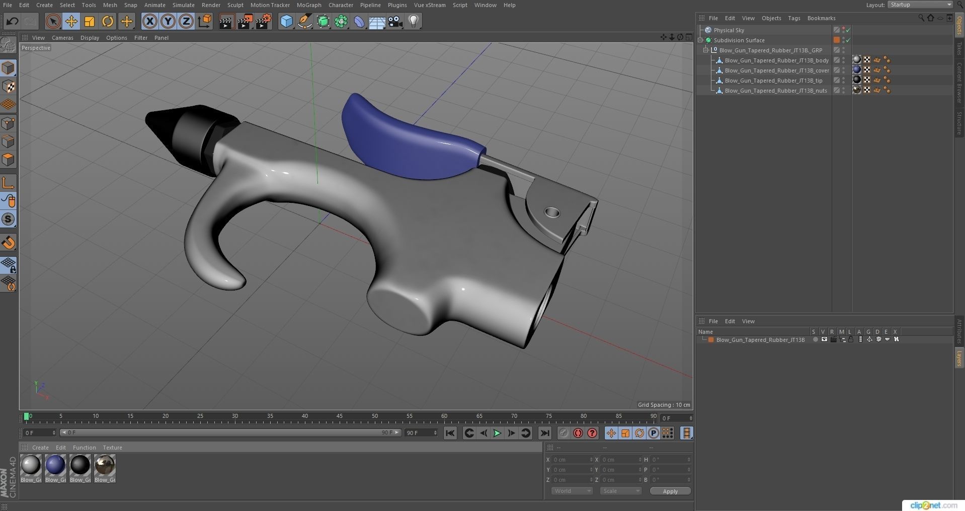 SO Blow Gun Tapered Rubber JT13B Low-poly 3D model_31