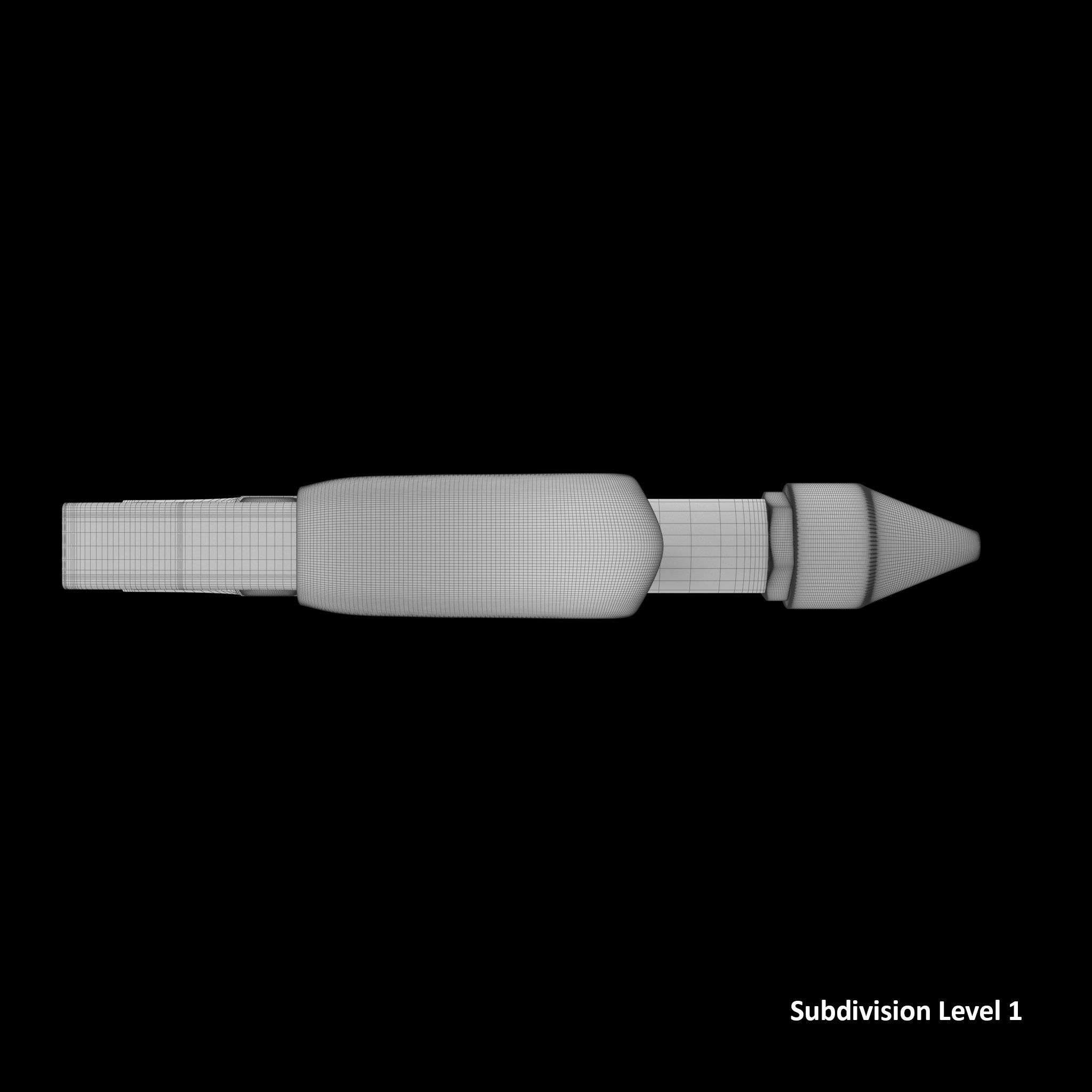 SO Blow Gun Tapered Rubber JT13B Low-poly 3D model_19