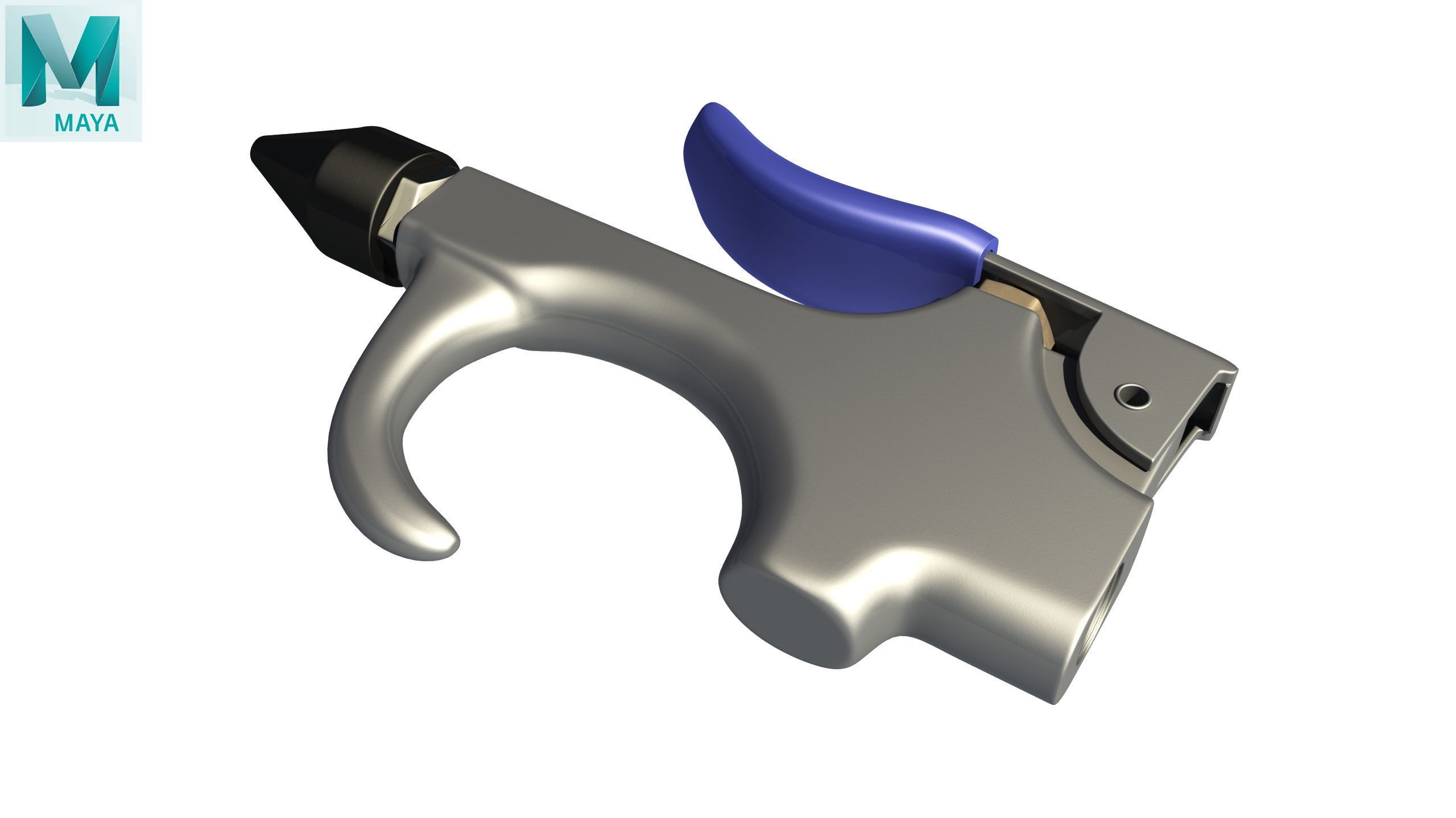 SO Blow Gun Tapered Rubber JT13B Low-poly 3D model_27