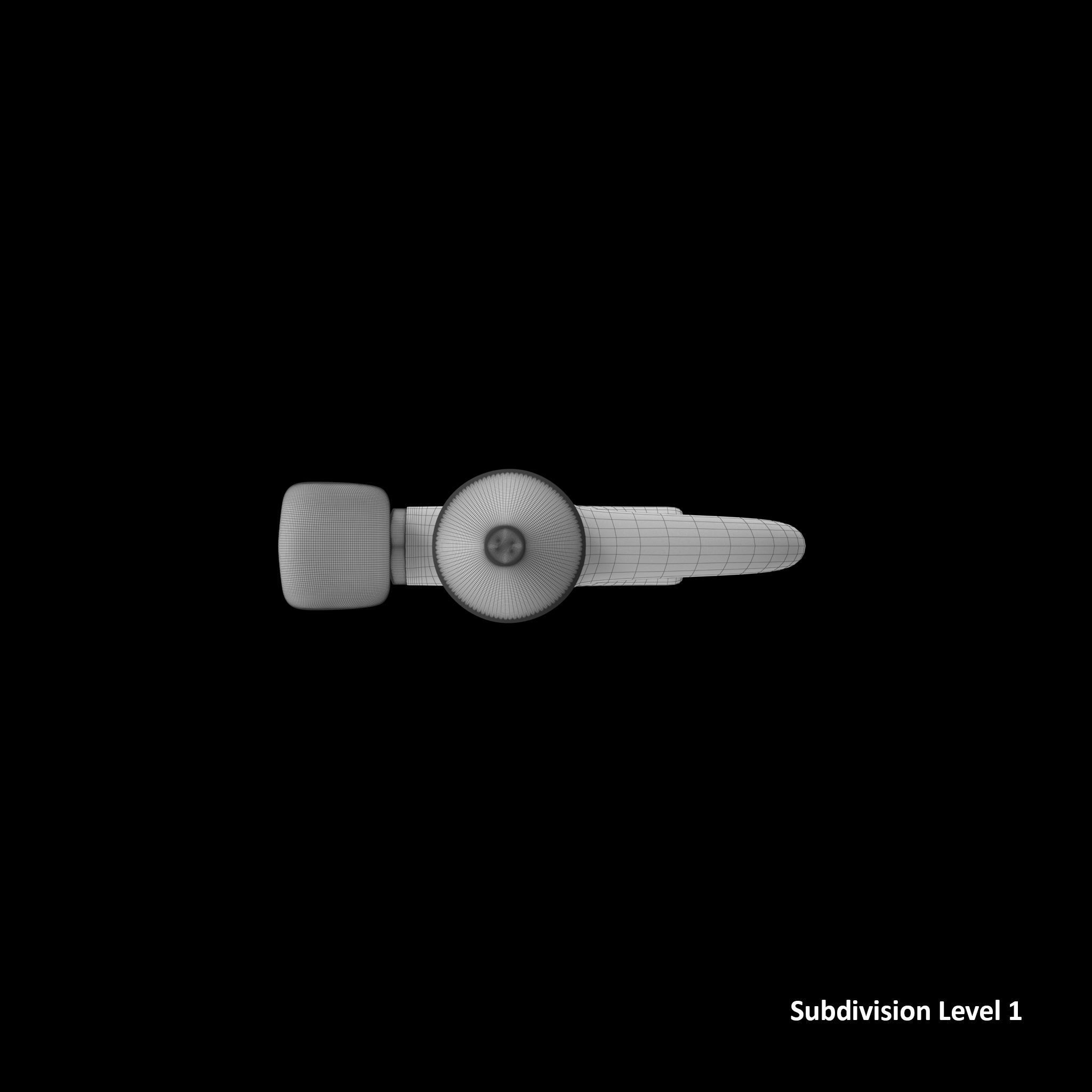 SO Blow Gun Tapered Rubber JT13B Low-poly 3D model_21