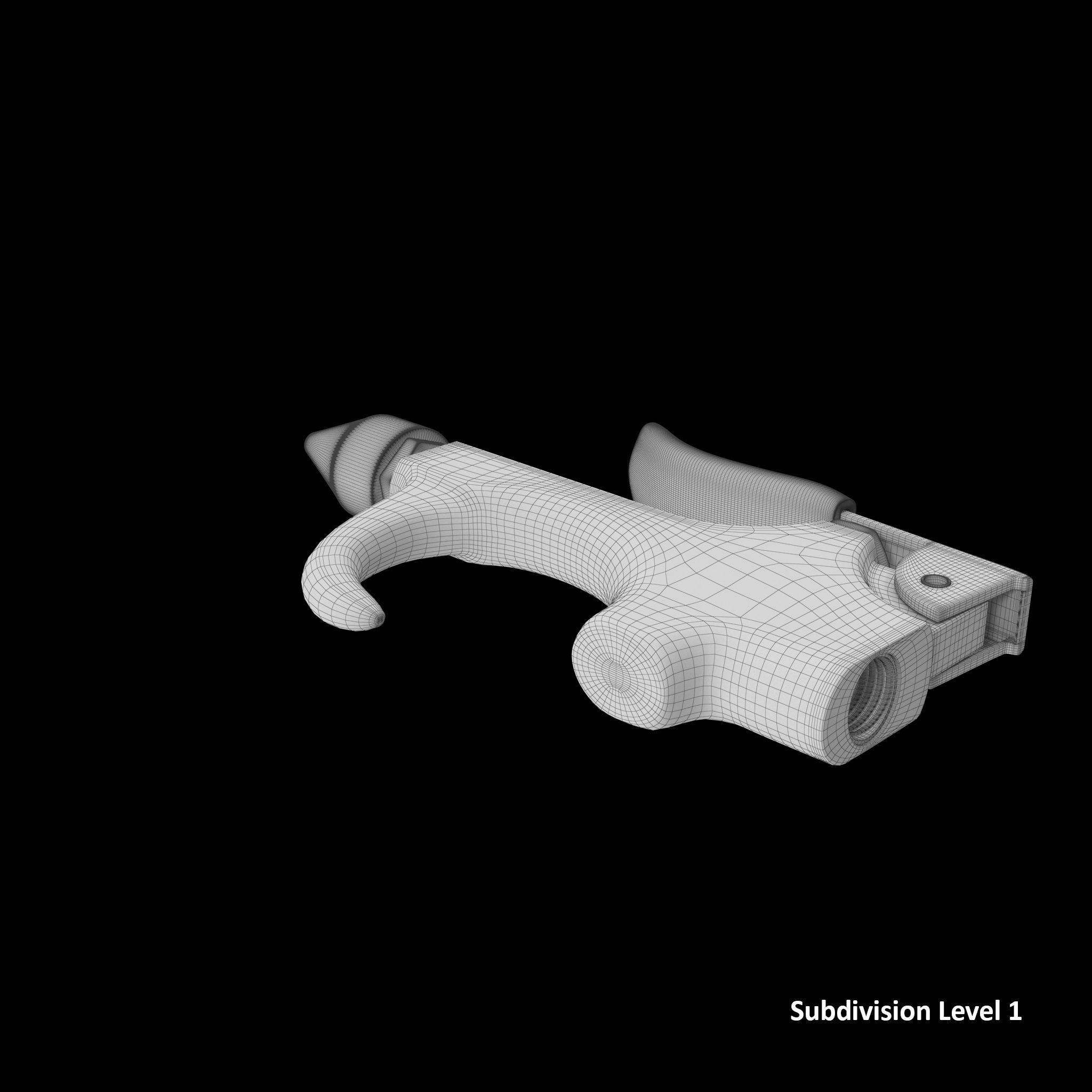 SO Blow Gun Tapered Rubber JT13B Low-poly 3D model_11