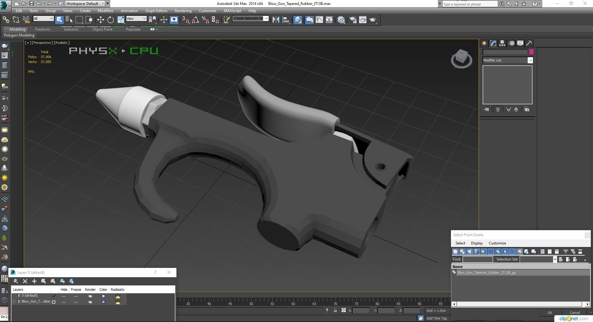SO Blow Gun Tapered Rubber JT13B Low-poly 3D model_26