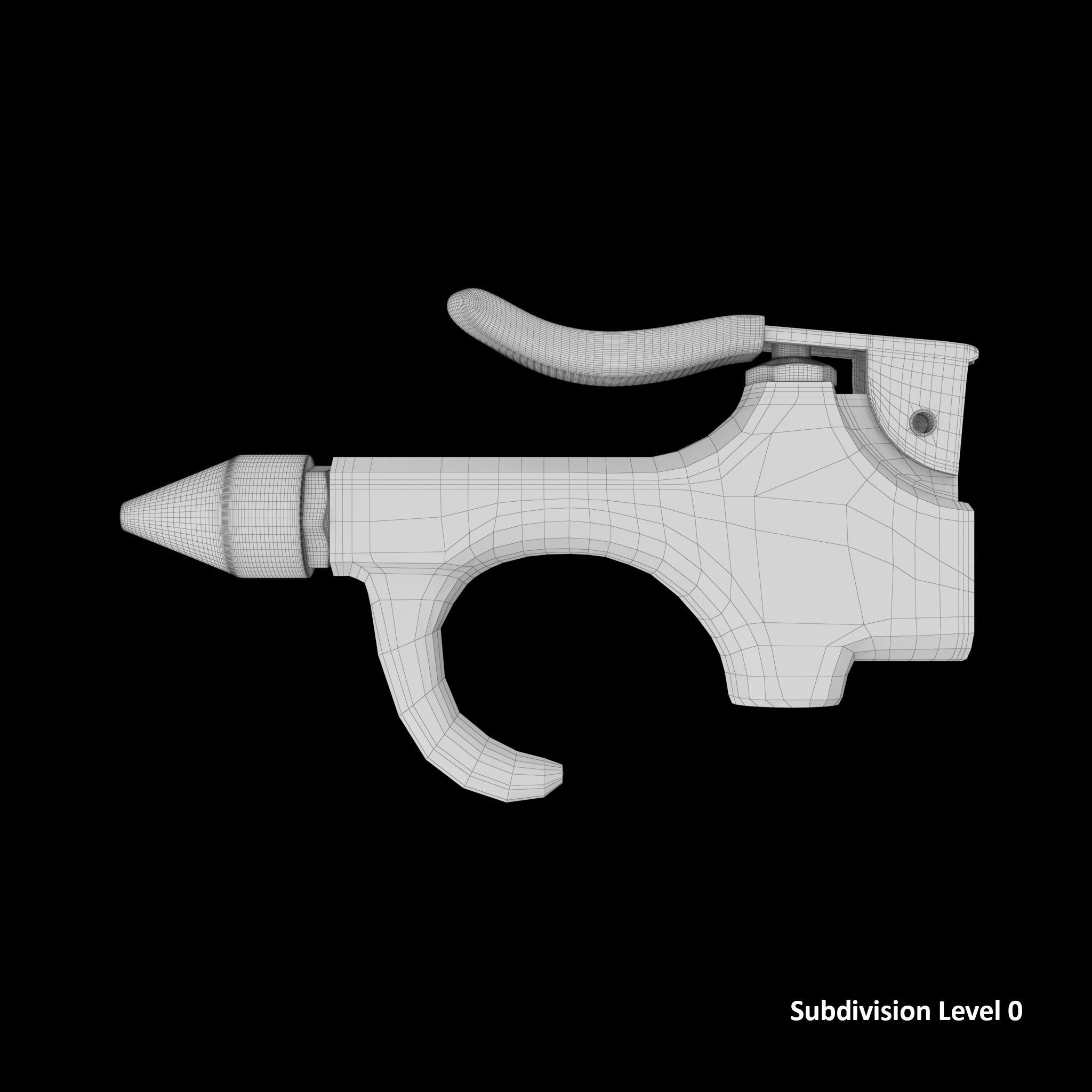 SO Blow Gun Tapered Rubber JT13B Low-poly 3D model_8