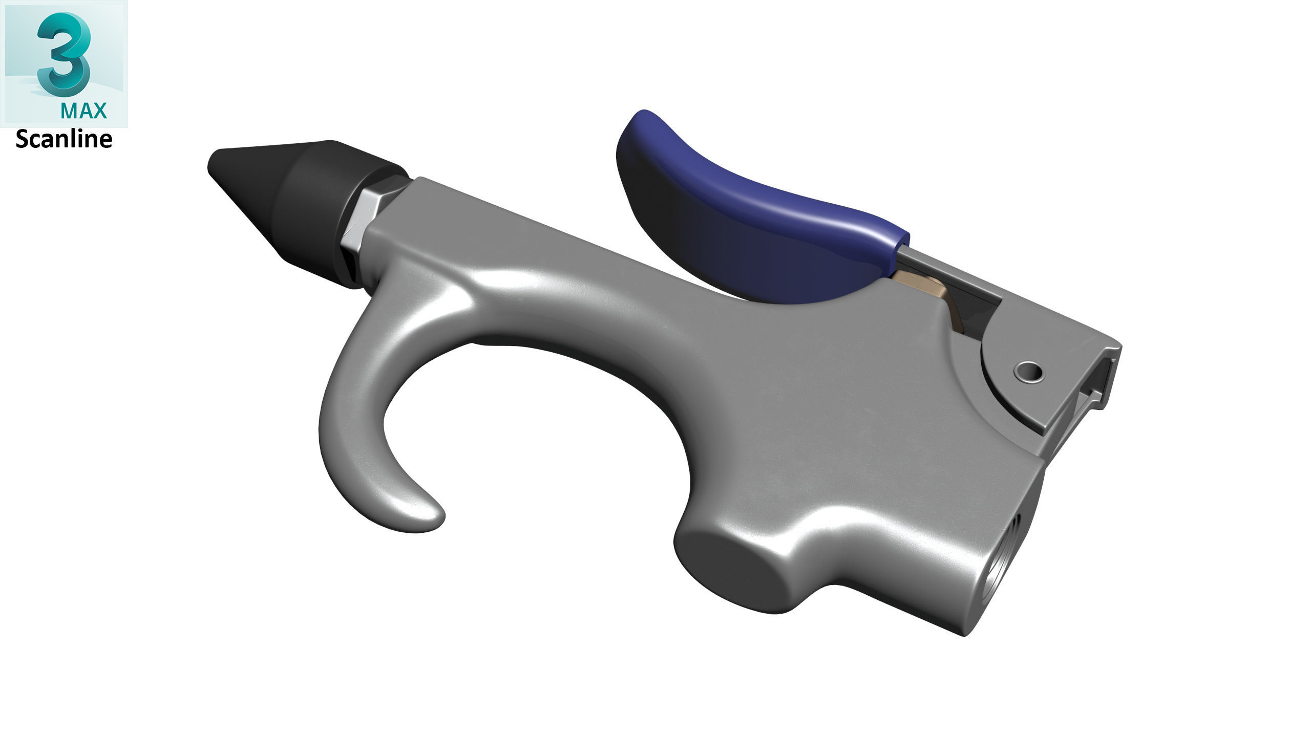 SO Blow Gun Tapered Rubber JT13B Low-poly 3D model_25