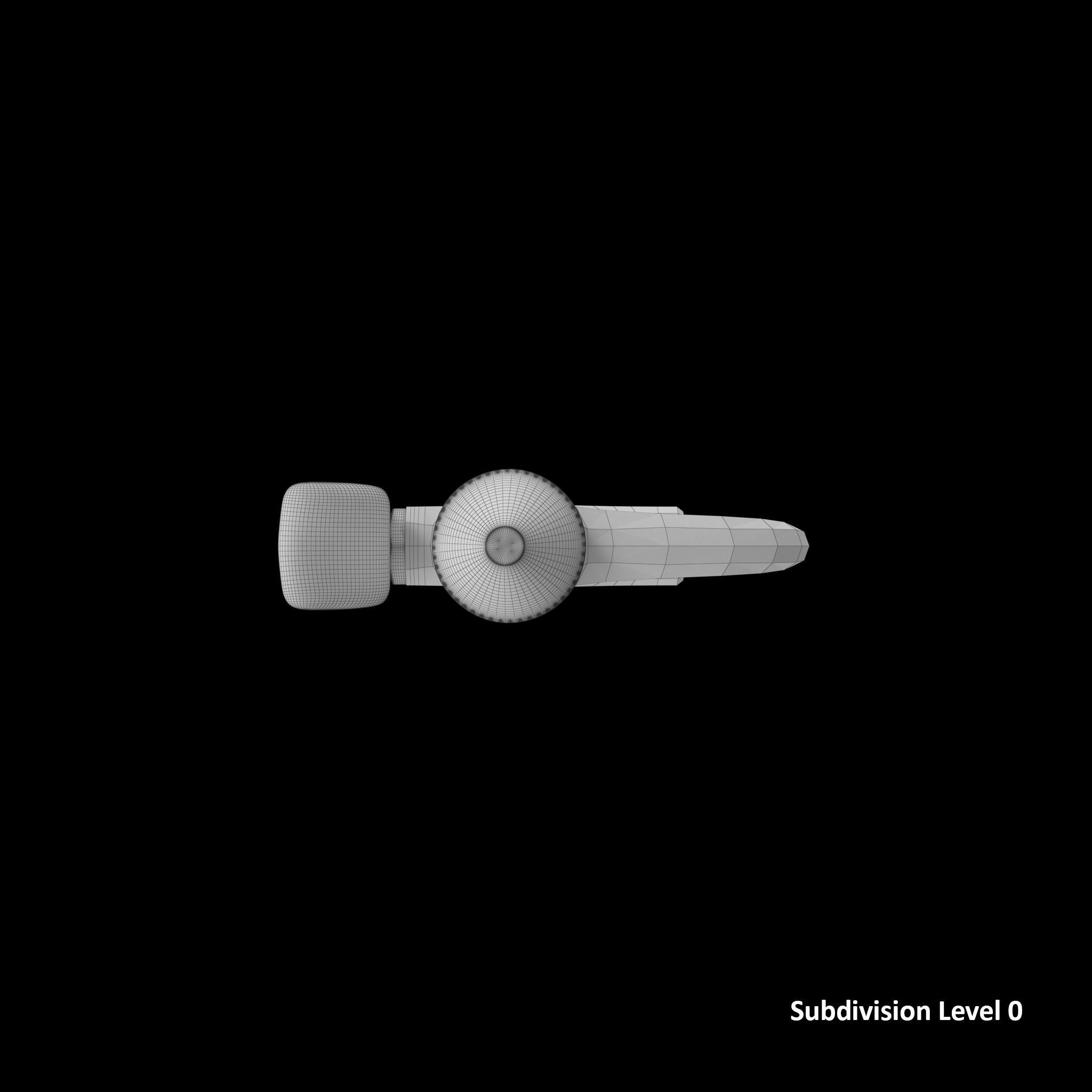 SO Blow Gun Tapered Rubber JT13B Low-poly 3D model_20