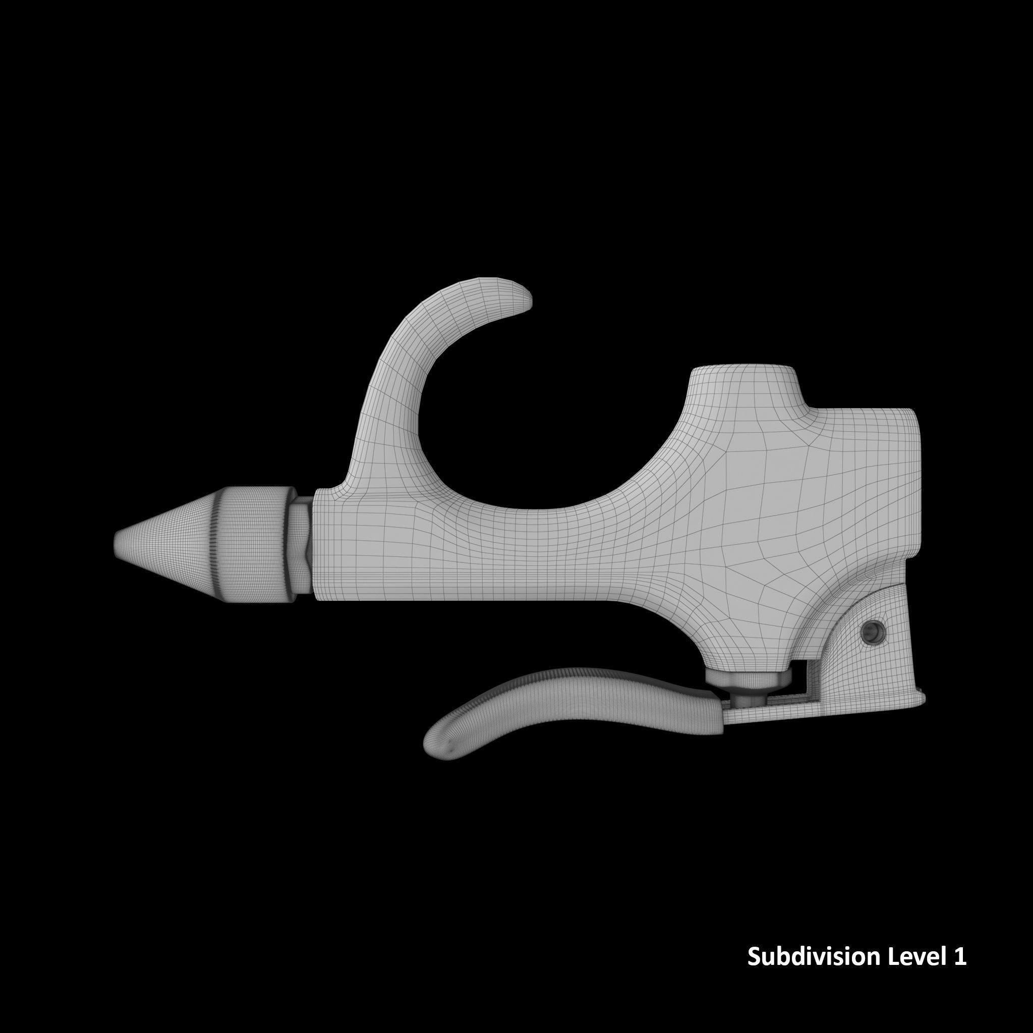 SO Blow Gun Tapered Rubber JT13B Low-poly 3D model_23