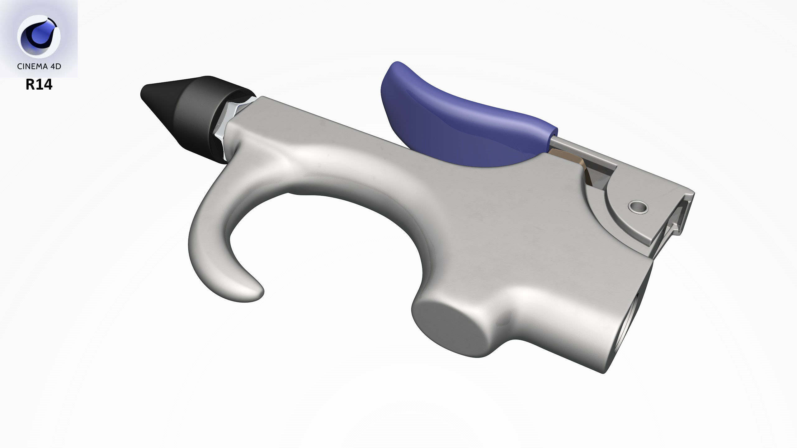 SO Blow Gun Tapered Rubber JT13B Low-poly 3D model_29