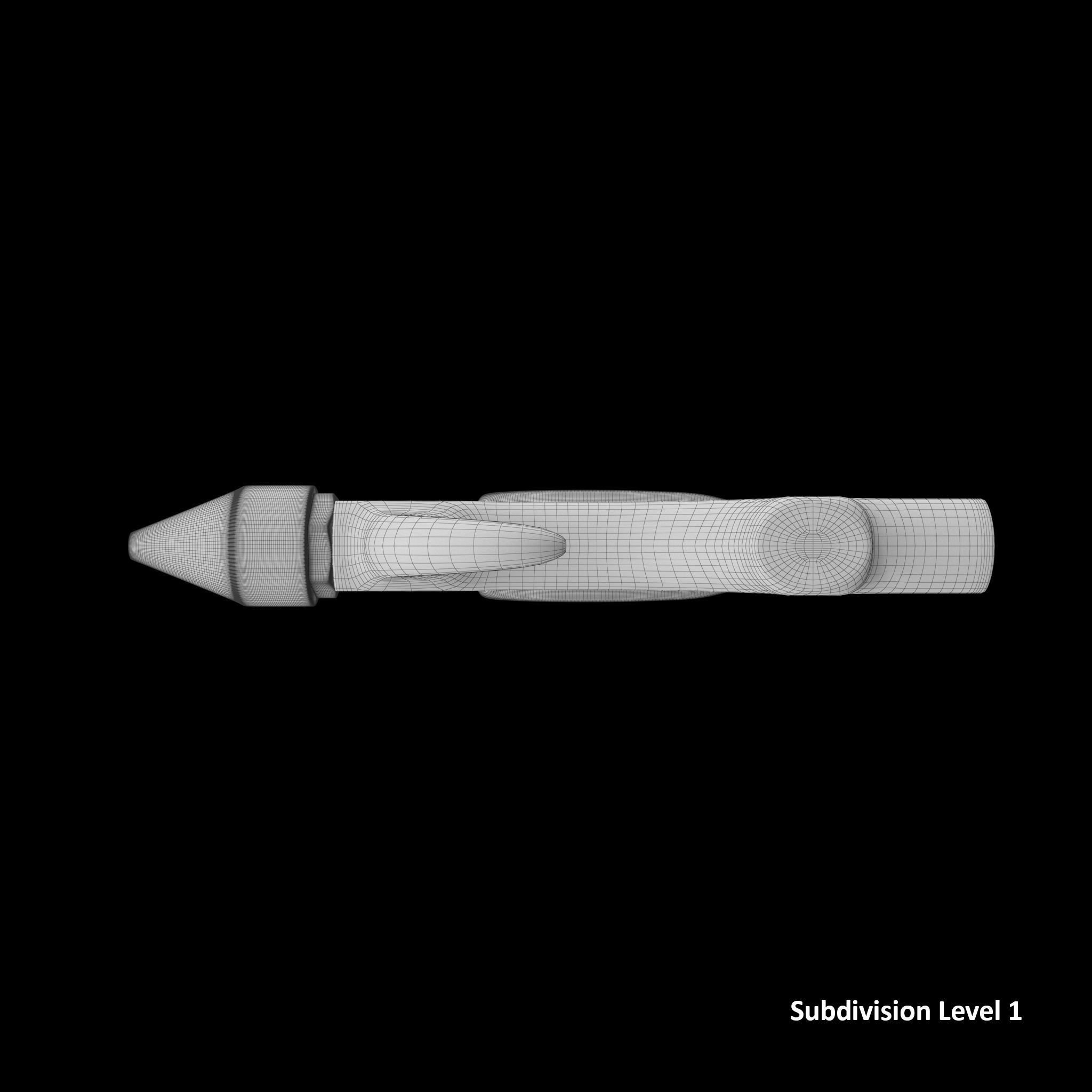 SO Blow Gun Tapered Rubber JT13B Low-poly 3D model_15
