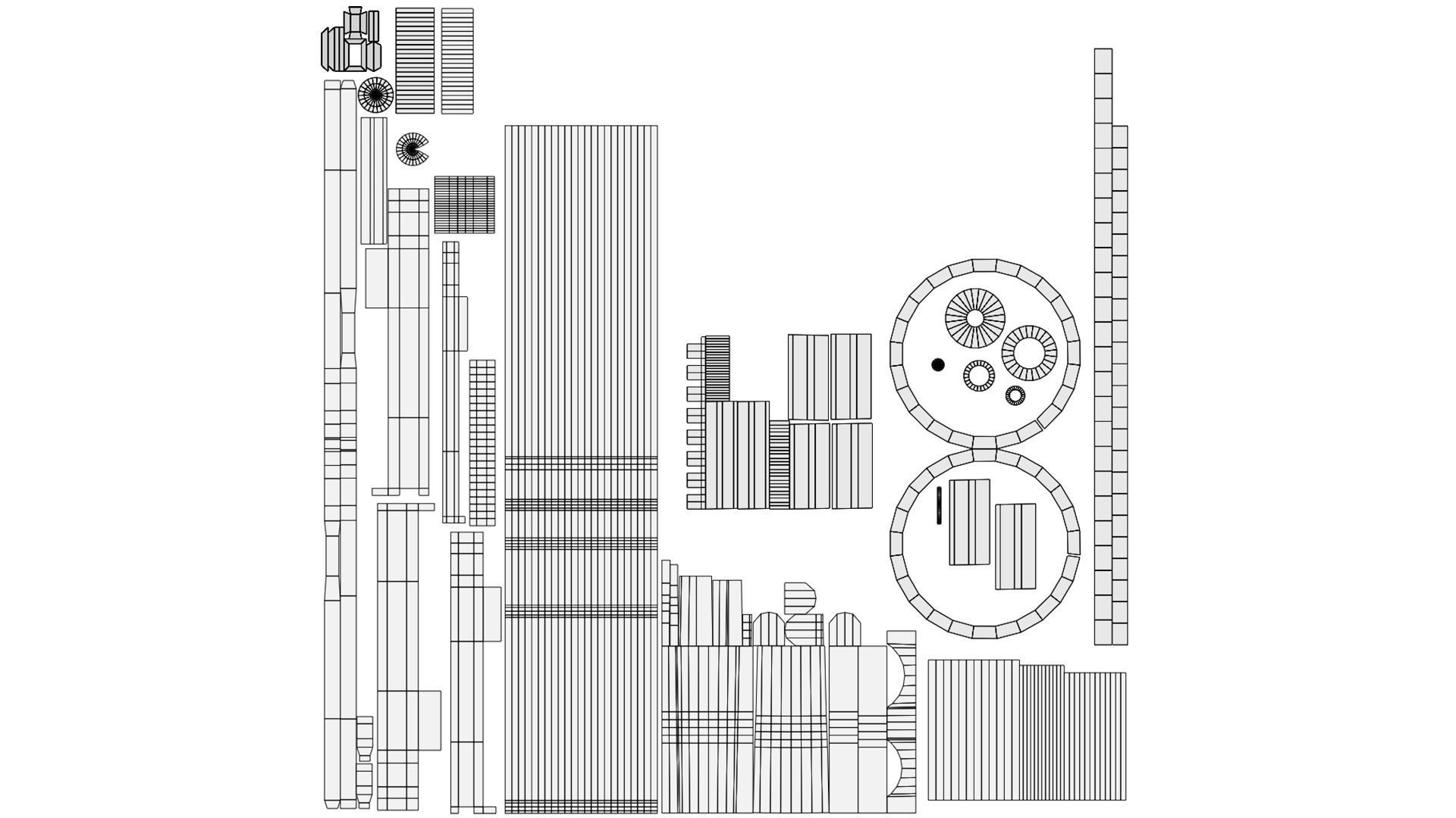 Cannon Low-poly 3D model_11