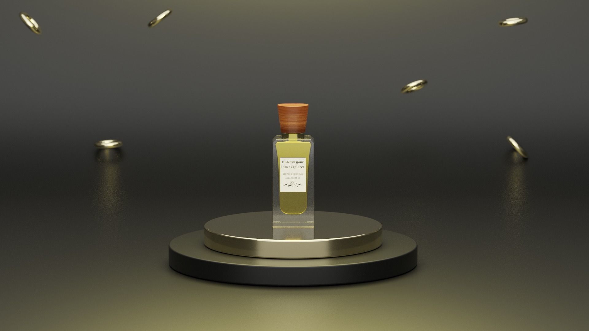 Perfume Low-poly 3D model_1