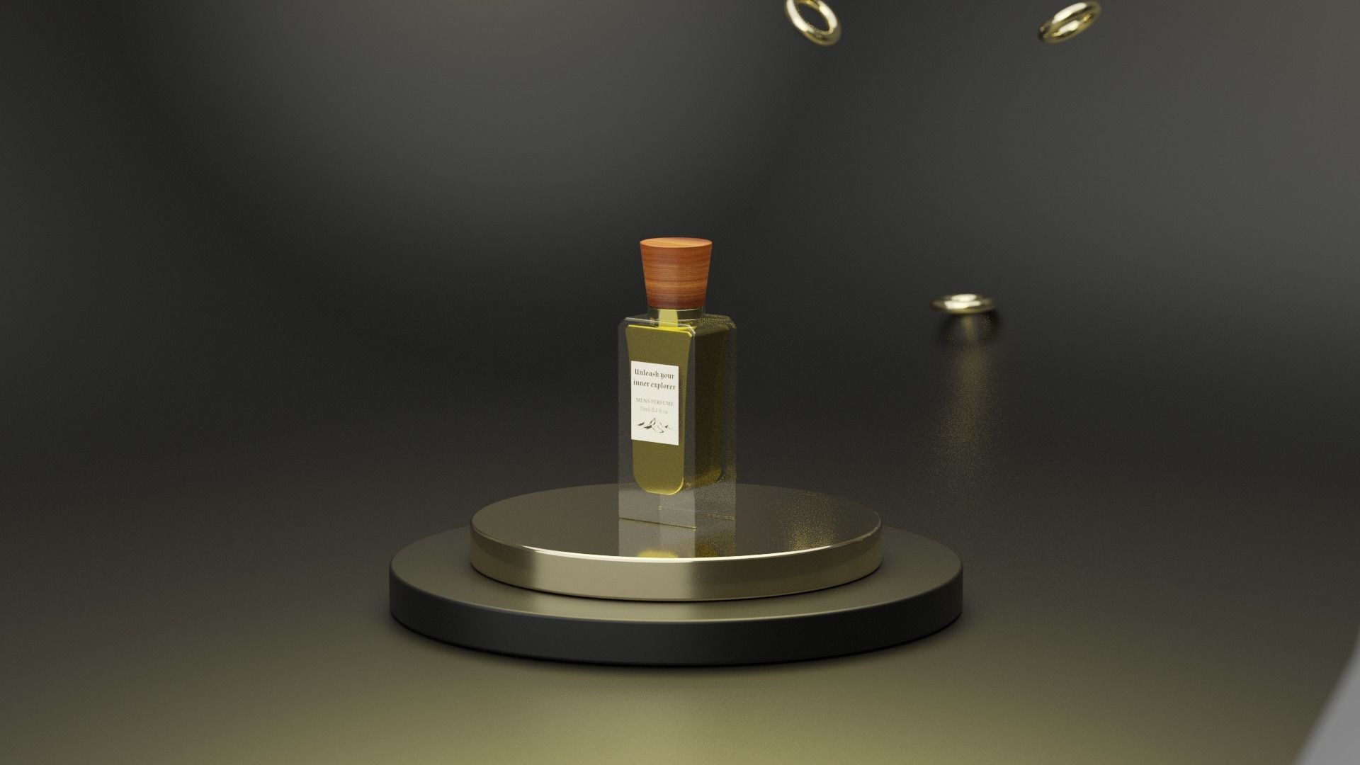 Perfume Low-poly 3D model_2