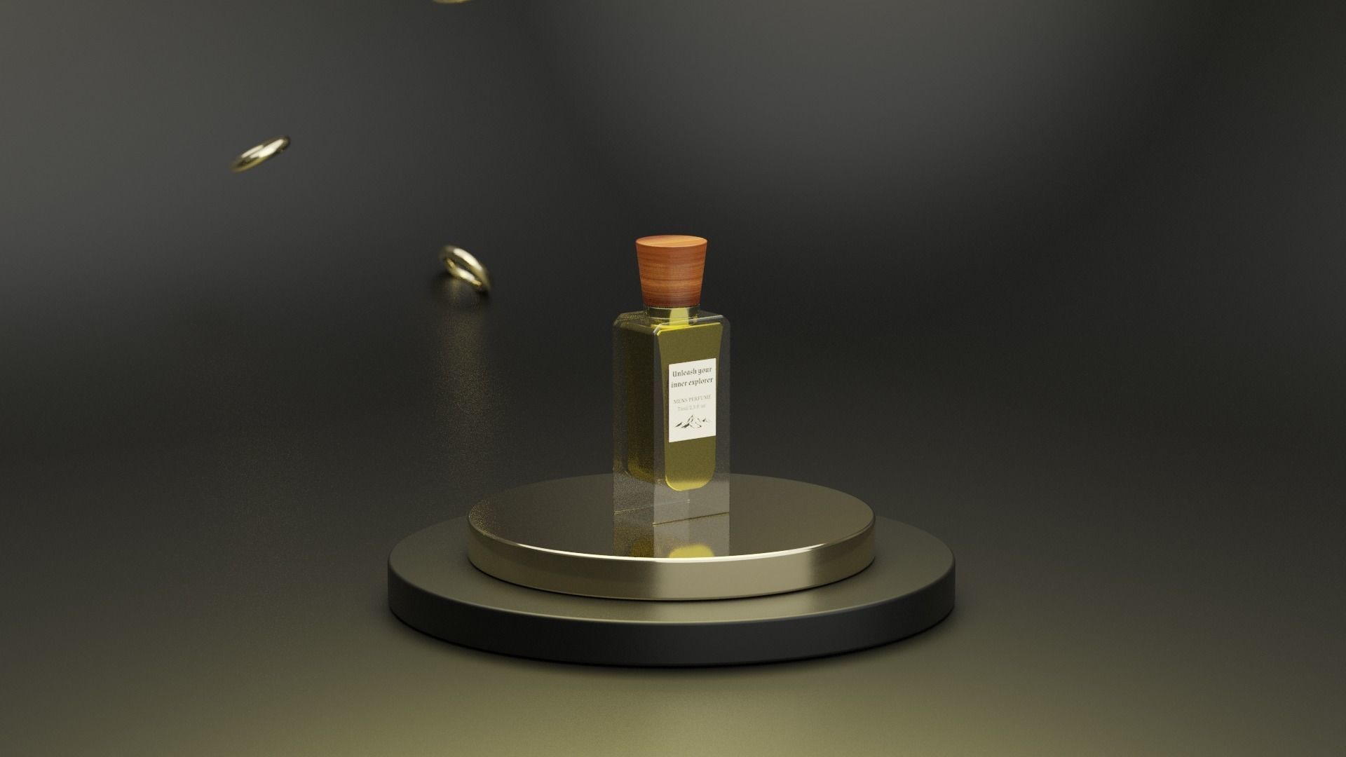 Perfume Low-poly 3D model_3
