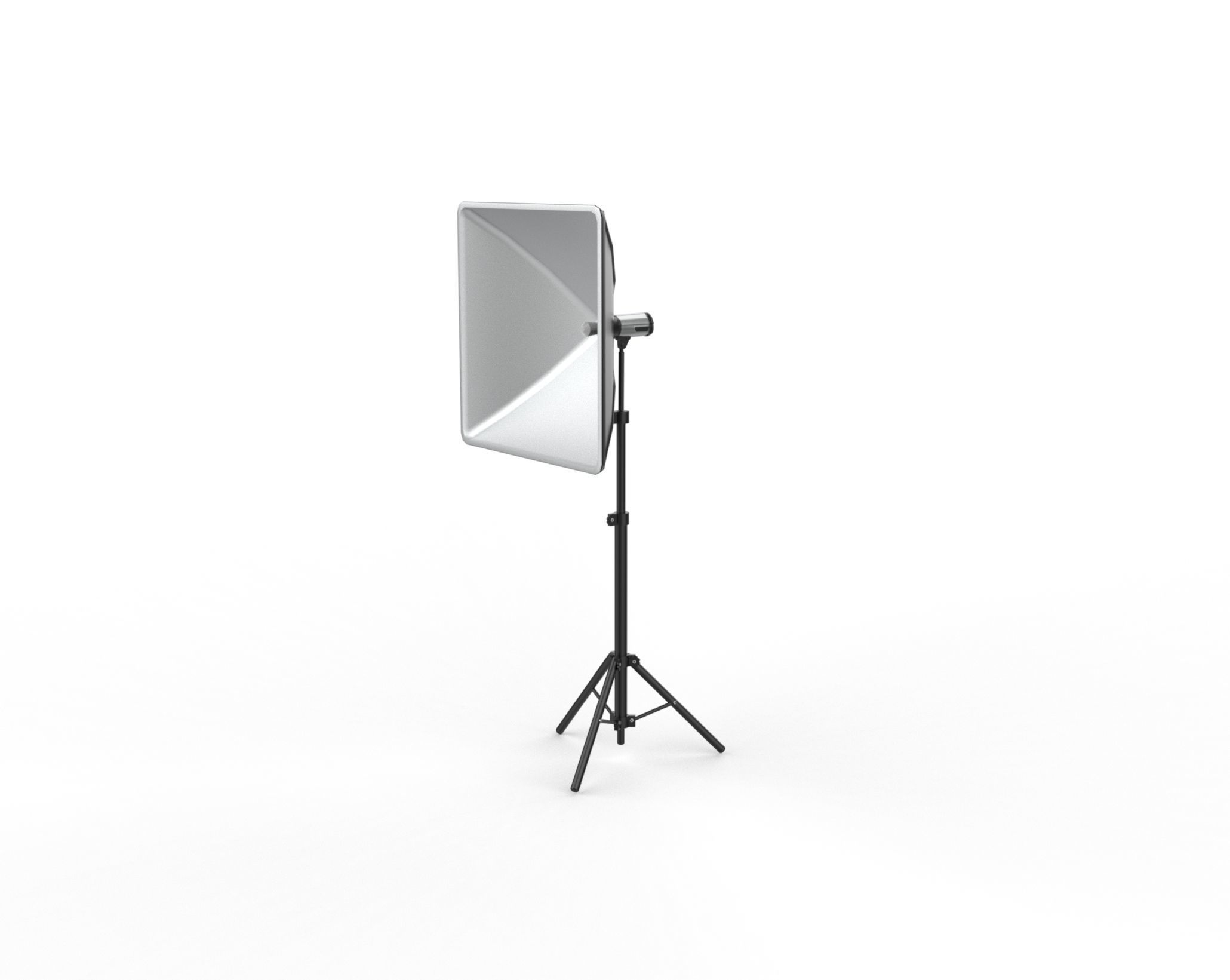 softbox with flash 3D model_5