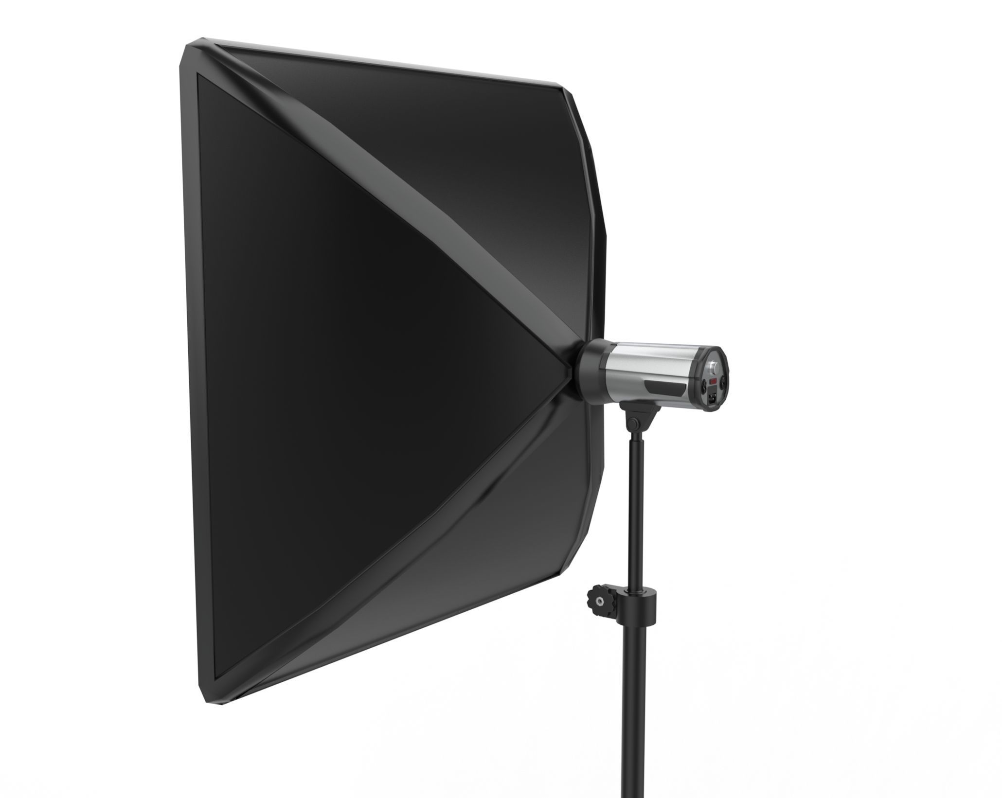 softbox with flash 3D model_6