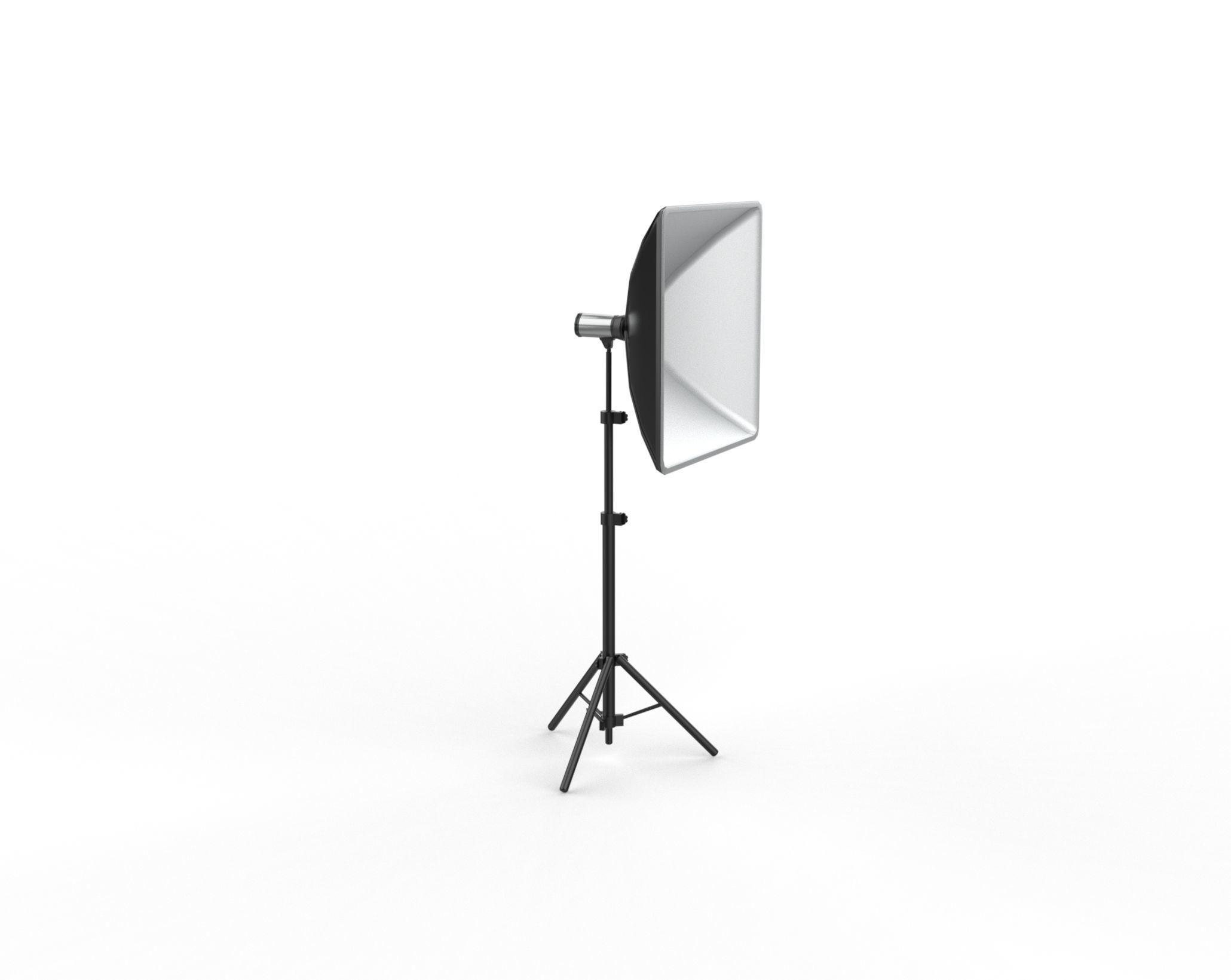 softbox with flash 3D model_3