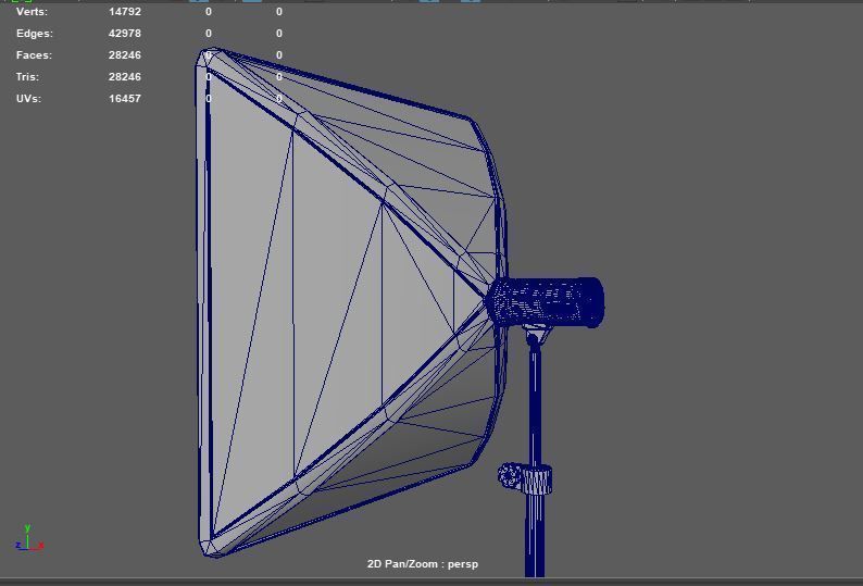 softbox with flash 3D model_15