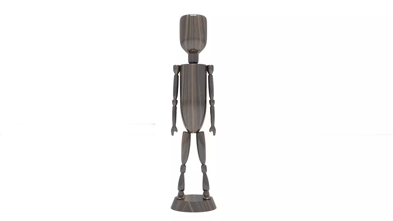 People Wood Decoration tropy 3D print model