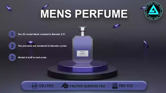 Perfume Low-poly 3D model