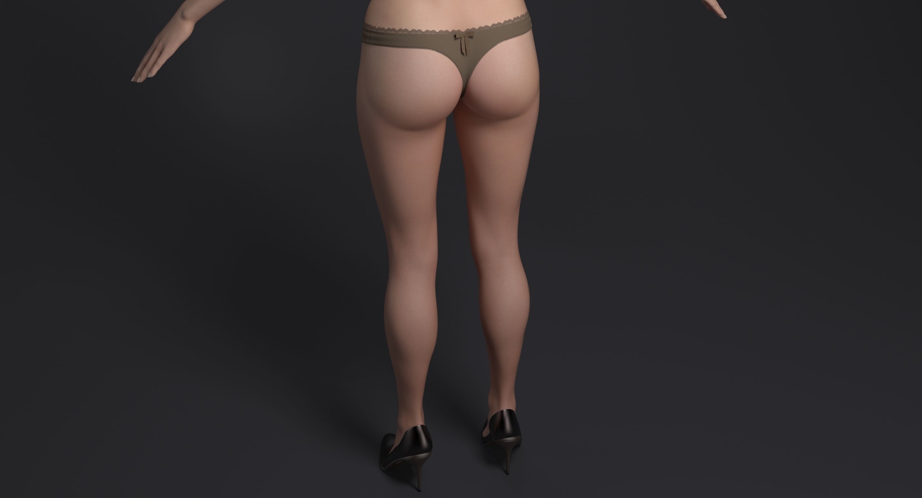 Pretty Girl 3D model_14