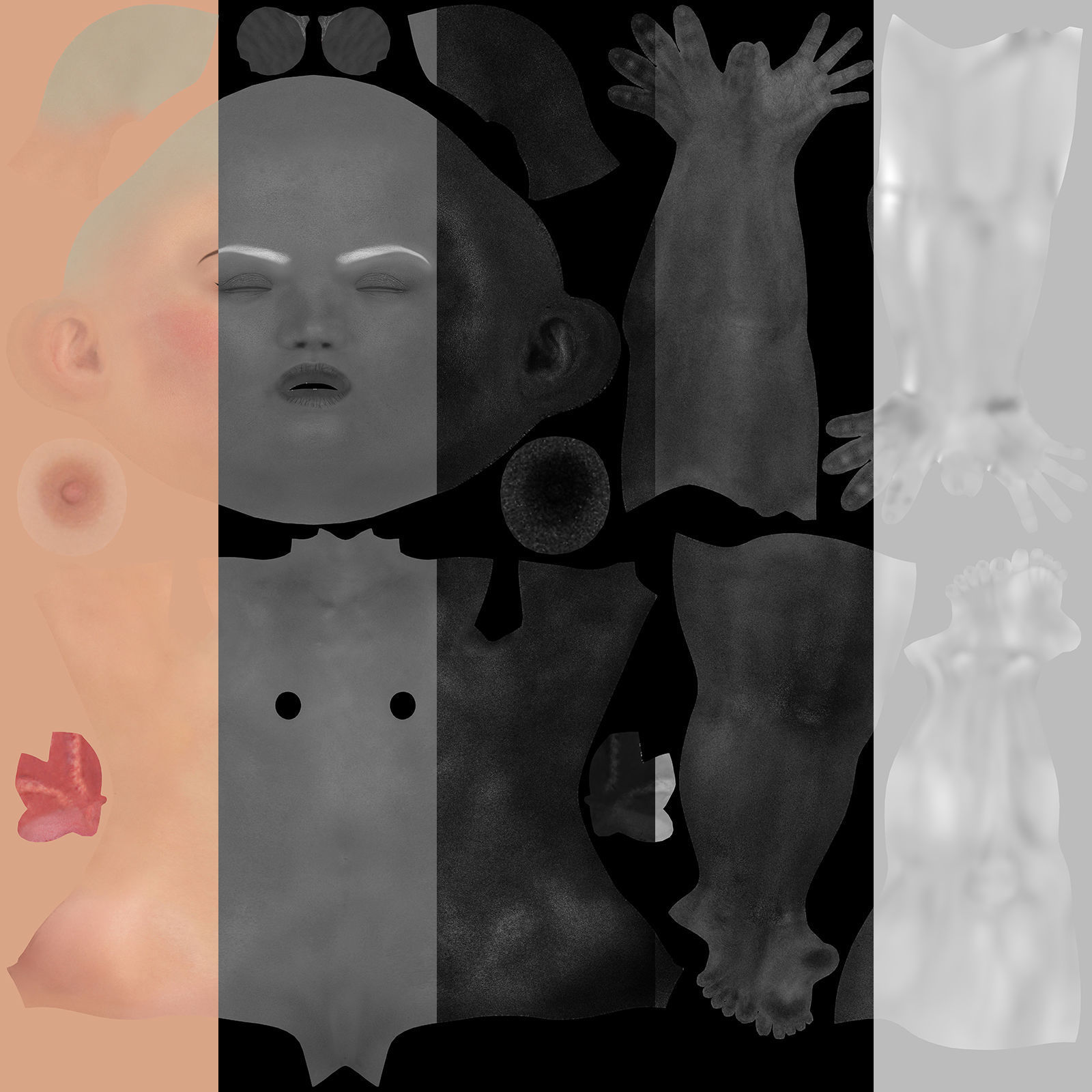 Pretty Girl 3D model_17