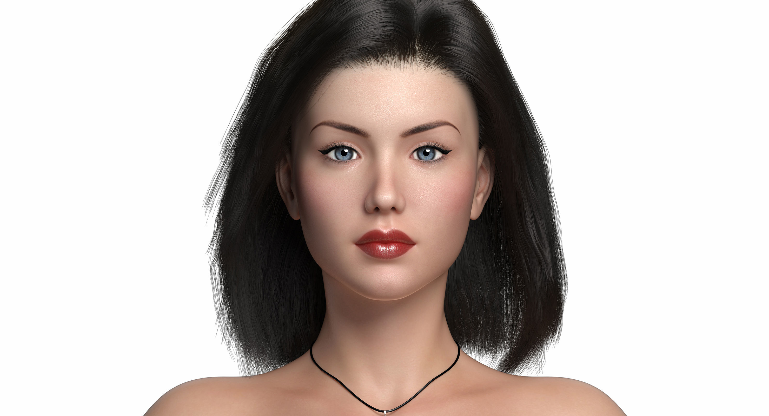 Pretty Girl 3D model_1