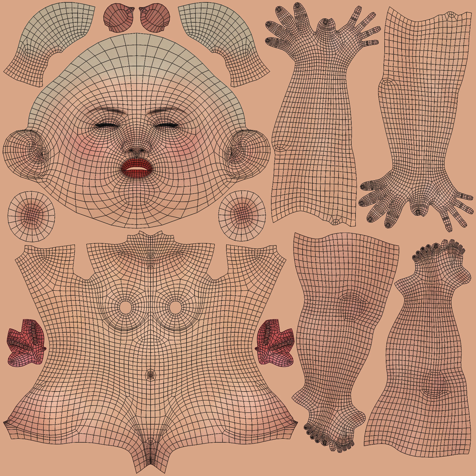 Pretty Girl 3D model_18