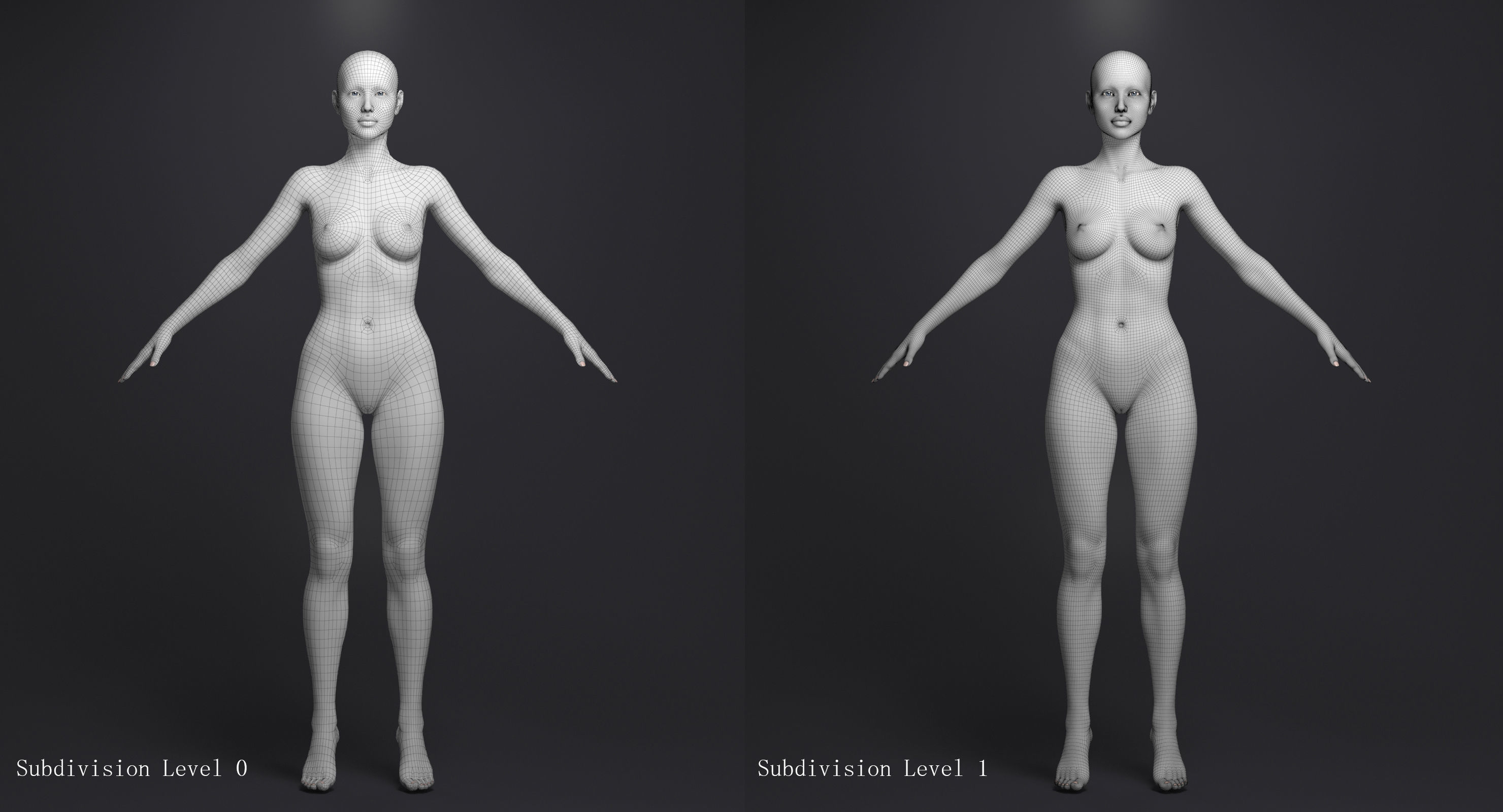 Pretty Girl 3D model_15