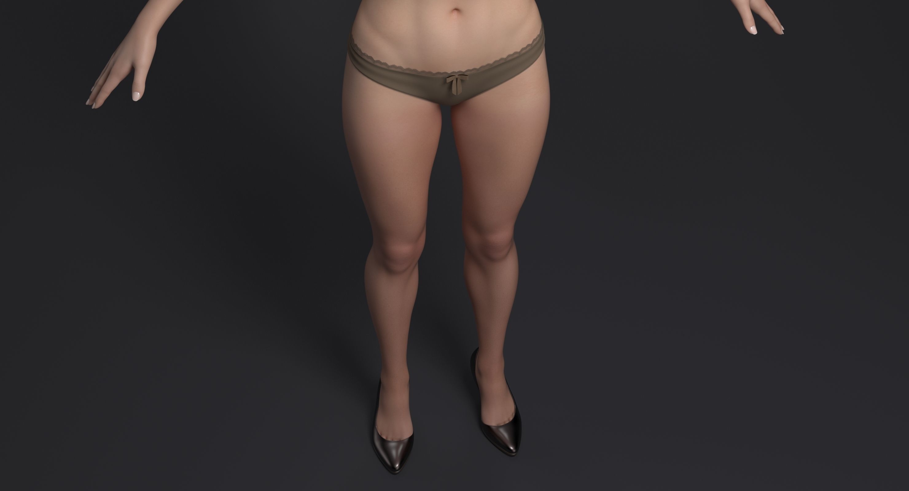 Pretty Girl 3D model_13