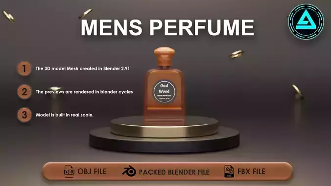 Perfume Low-poly 3D model