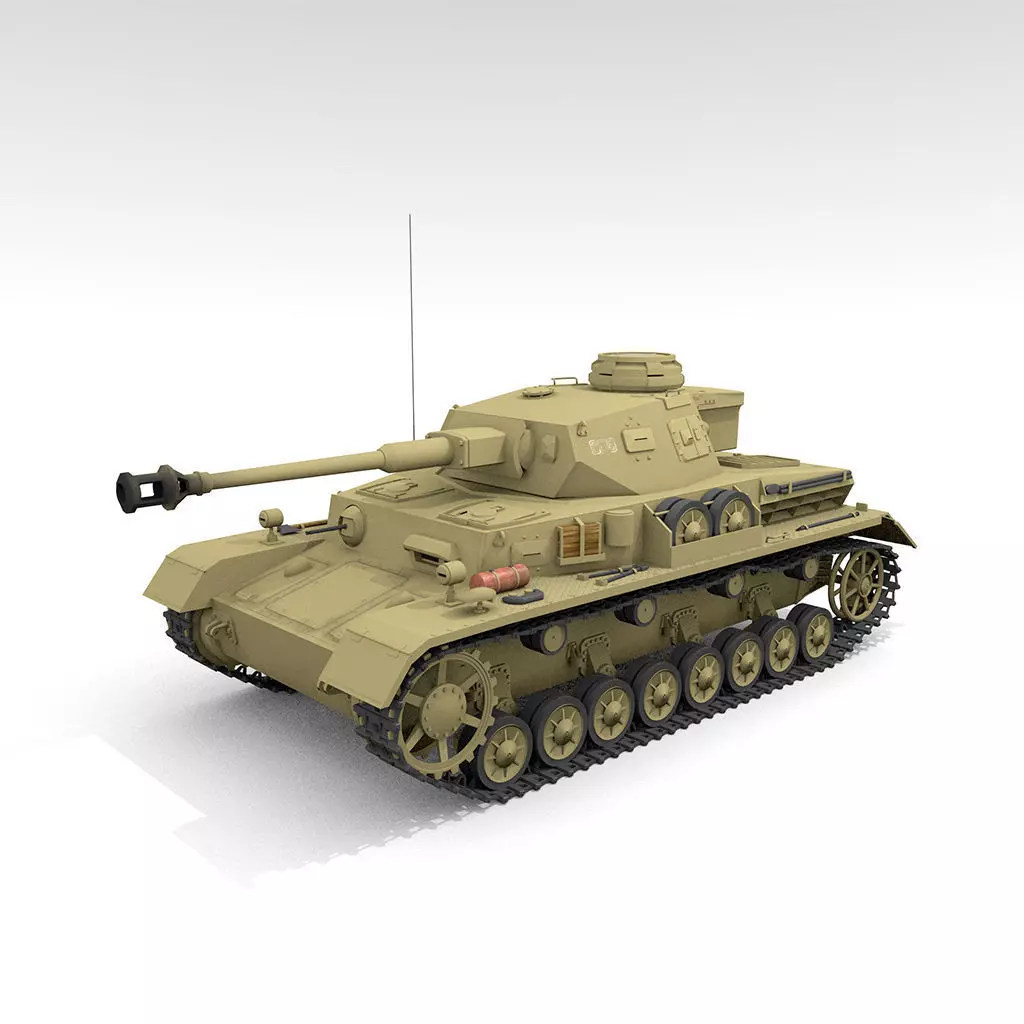 Panzer IV Ausf G Medium Tank 3D model