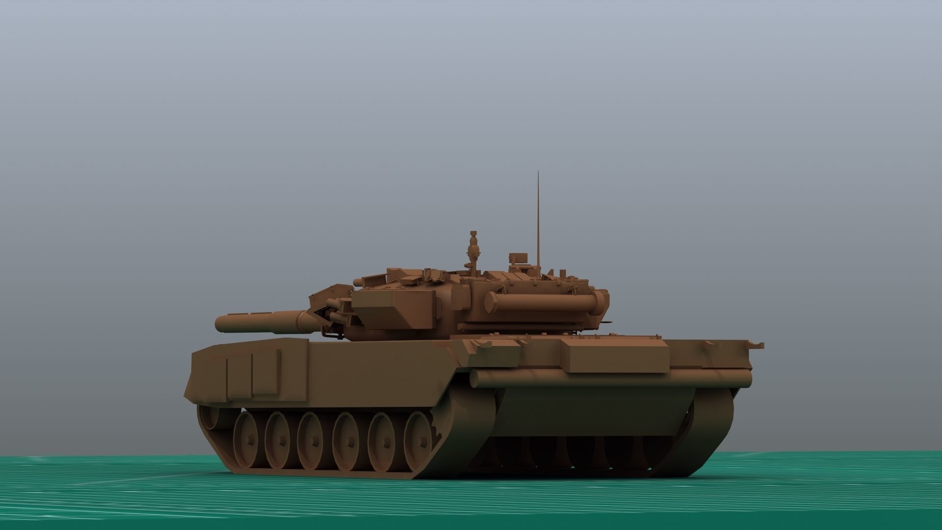 T-90 Tank 3D Print 3D print model_4