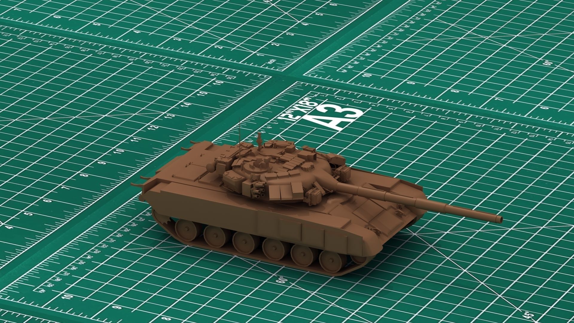 T-90 Tank 3D Print 3D print model_11