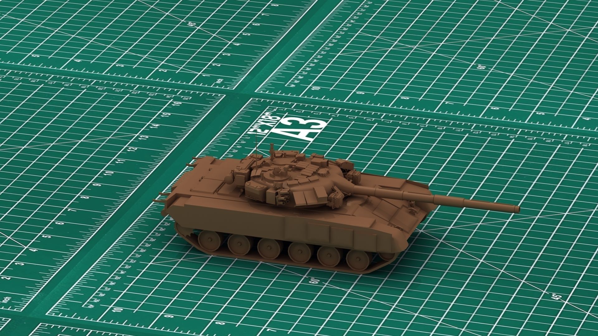 T-90 Tank 3D Print 3D print model_9