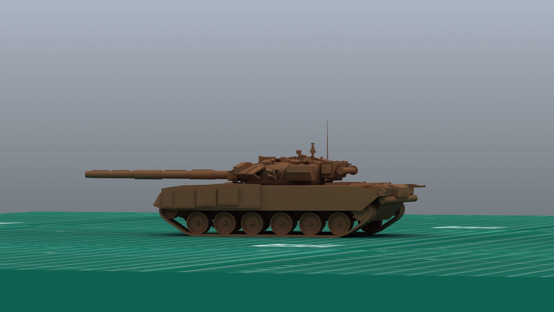 T-90 Tank 3D Print 3D print model_3