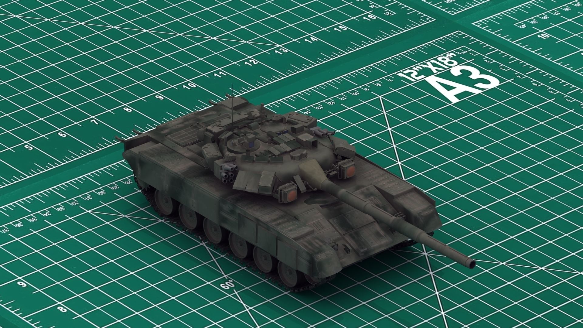 T-90 Tank 3D Print 3D print model_17