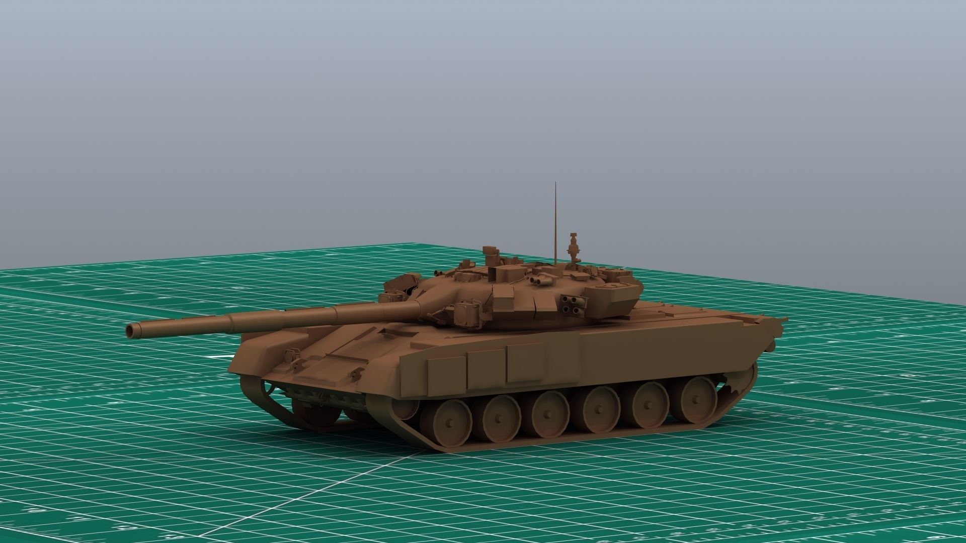 T-90 Tank 3D Print 3D print model_2