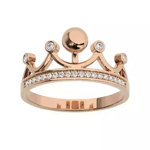 Crown Ring renders 3dm stl details