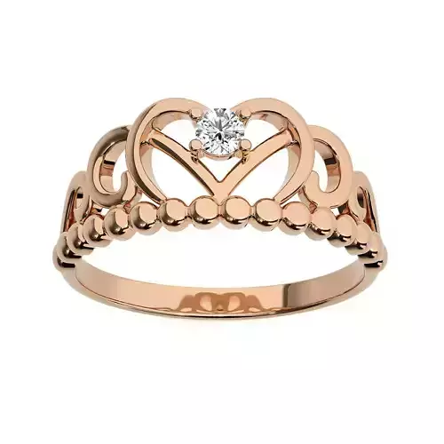 Crown Ring renders 3dm stl details 3D print model