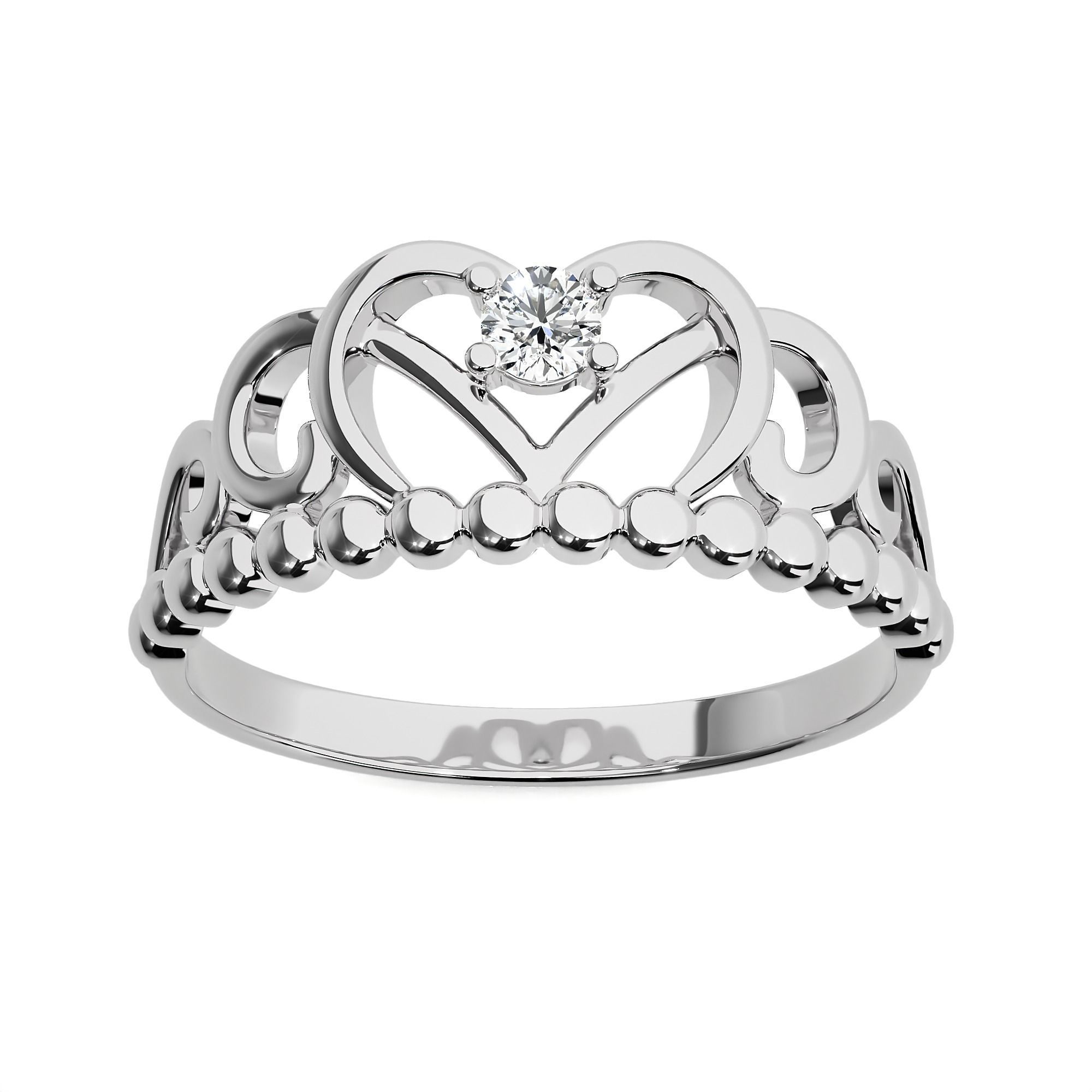 Crown Ring renders 3dm stl details 3D print model_2