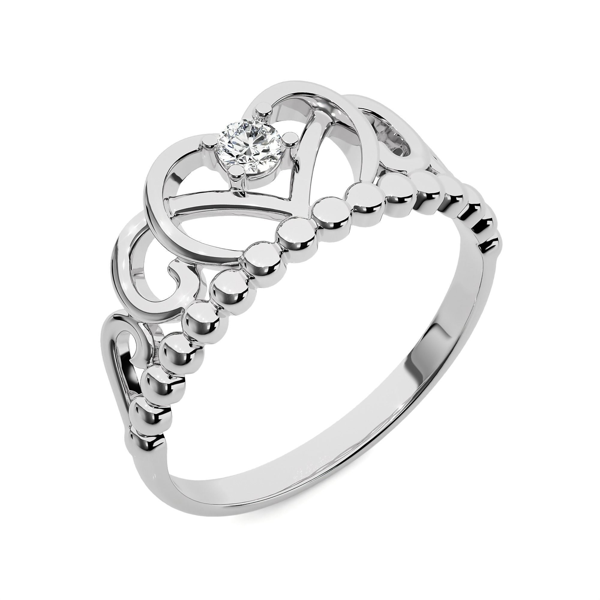 Crown Ring renders 3dm stl details 3D print model_9