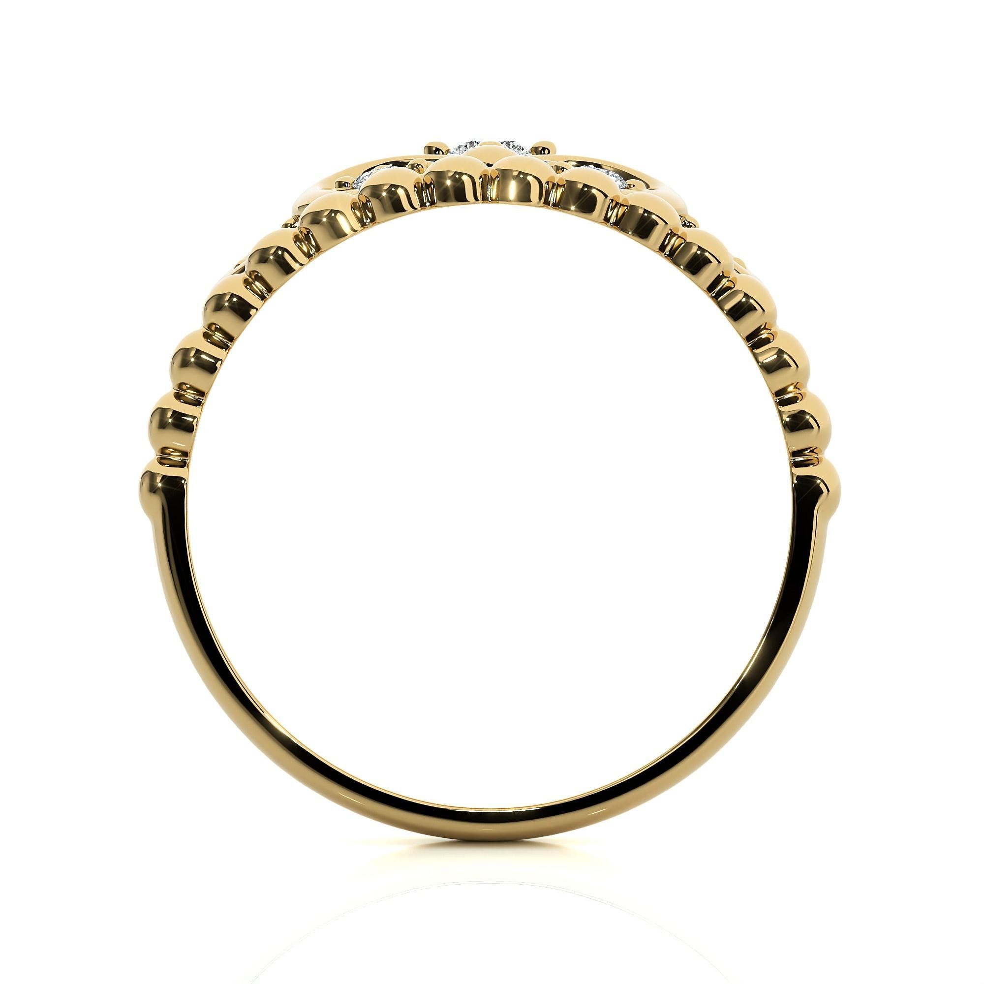 Crown Ring renders 3dm stl details 3D print model_11