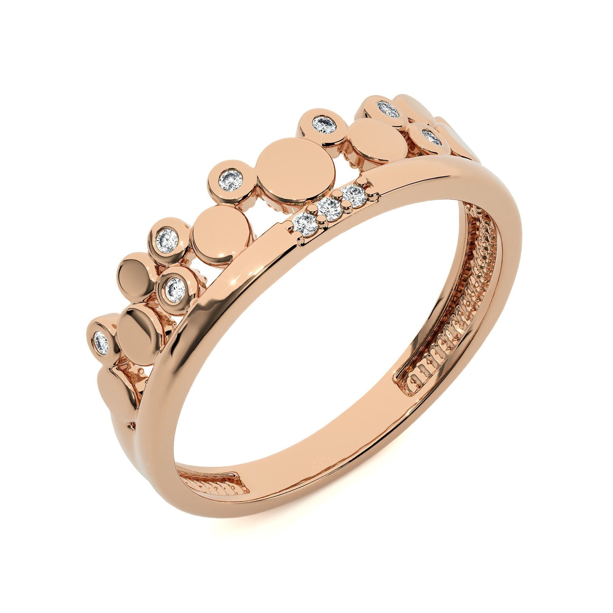 Crown Ring renders 3dm stl details 3D print model_4