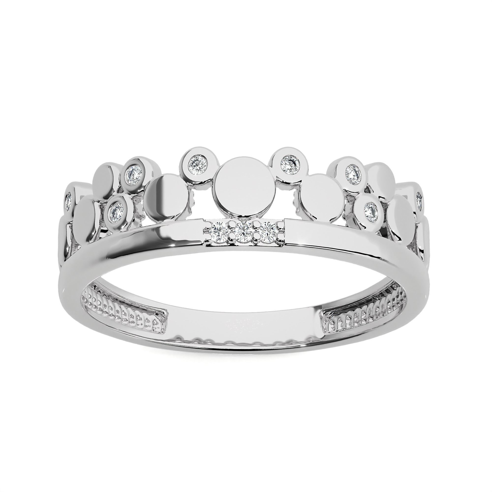 Crown Ring renders 3dm stl details 3D print model_2